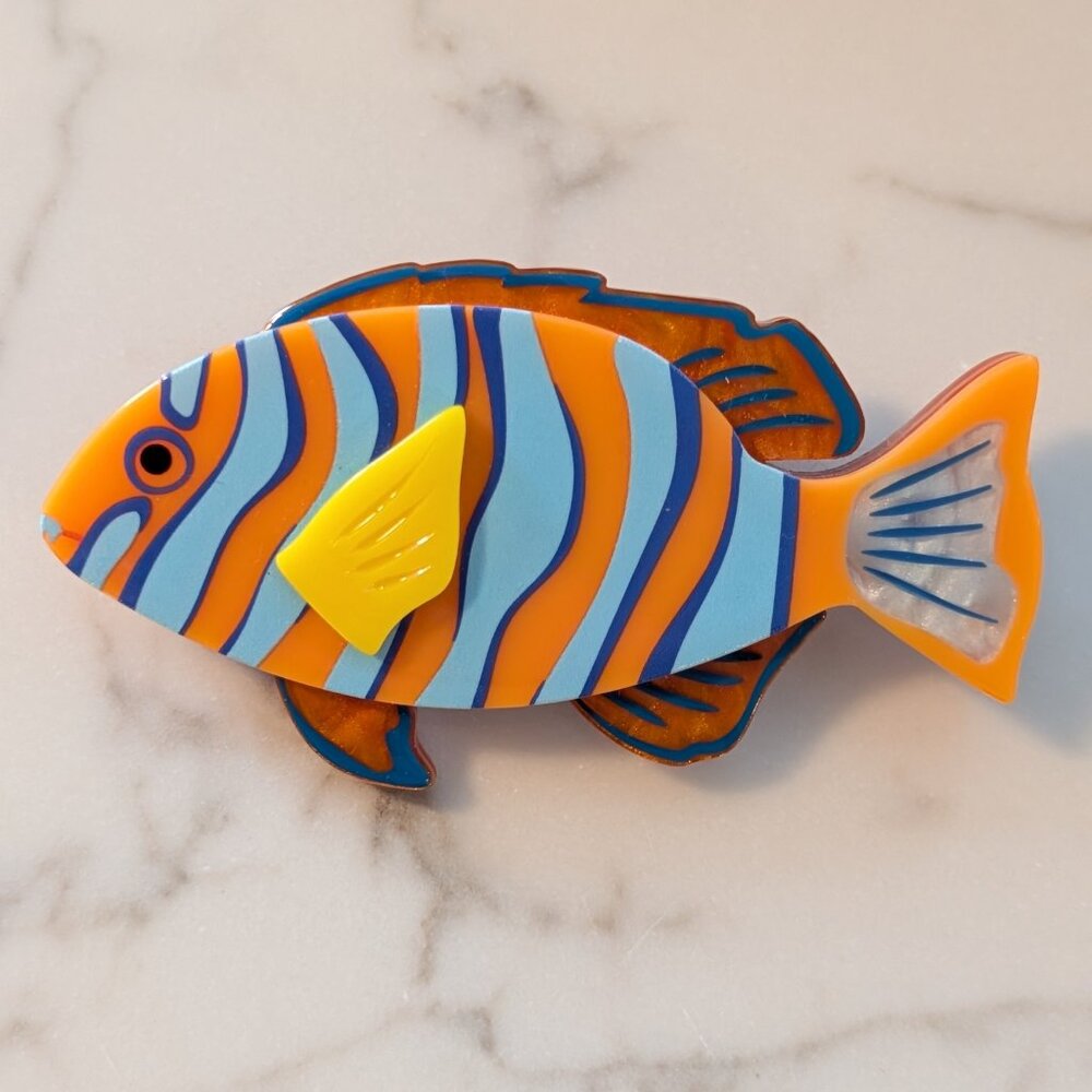 Erstwilder Harlequin Tuskfish brooch